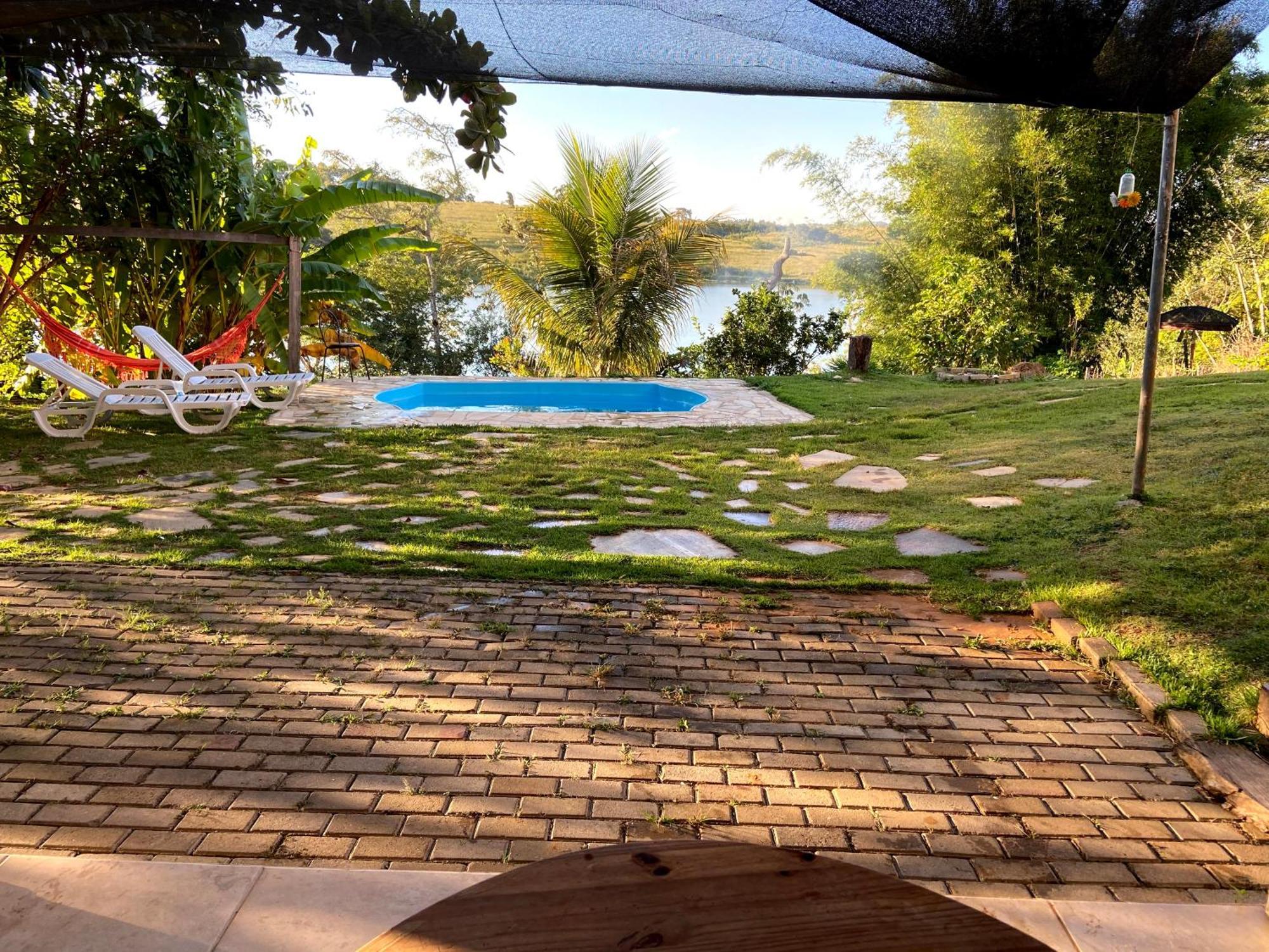 Casa Com Piscina Fundo Pra Represa E Ar Condicionado Casinhabrancadevaranda Ijaci المظهر الخارجي الصورة