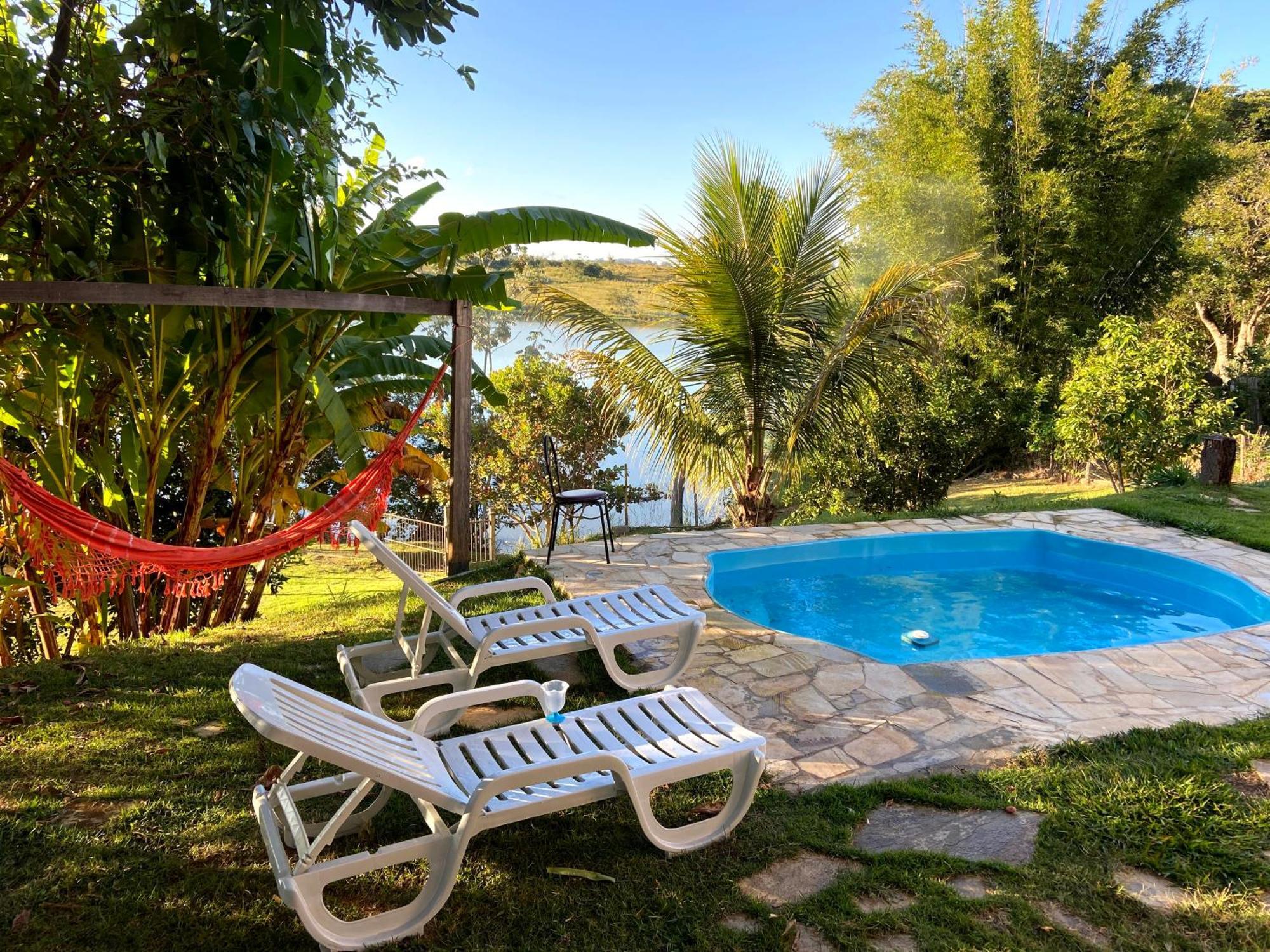 Casa Com Piscina Fundo Pra Represa E Ar Condicionado Casinhabrancadevaranda Ijaci المظهر الخارجي الصورة