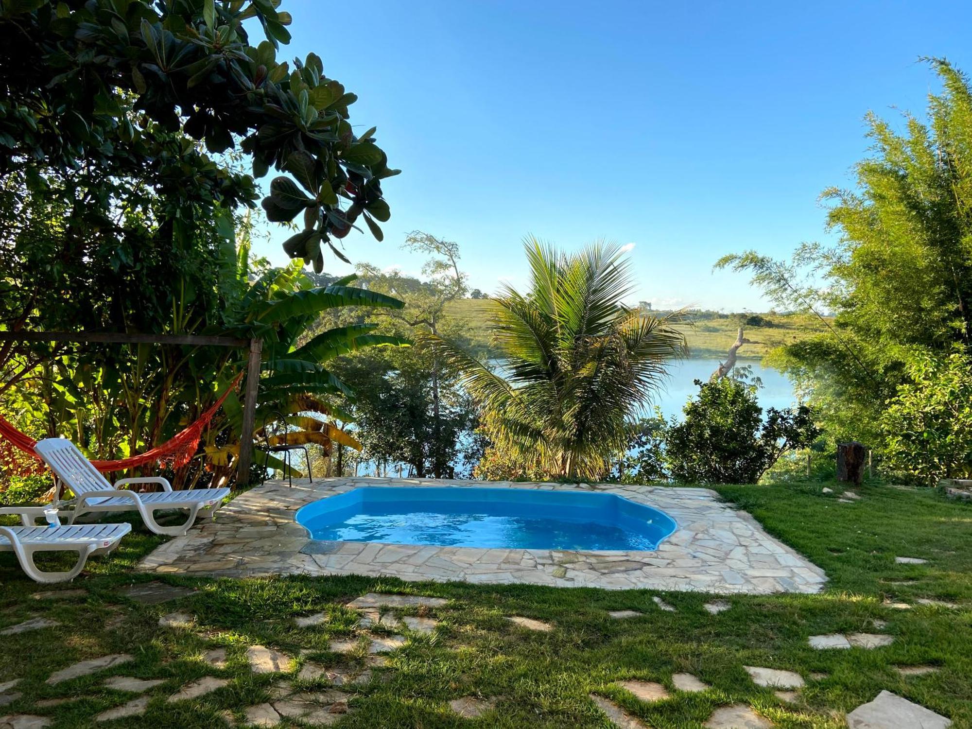 Casa Com Piscina Fundo Pra Represa E Ar Condicionado Casinhabrancadevaranda Ijaci المظهر الخارجي الصورة